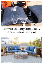 How To Clean Patio Cushions The Easy Way Clean Patio Patio Cushions Cleaning Painted Walls