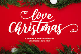 All of our downloads include an image, silhouette file, and.svg file. Love Christmas Font By Girinesia Creative Fabrica