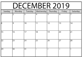Free Blank December Calendar 2019 Printable Template Pdf Word Excel 3 Printable Calendar Portrait Print Calendar December Calendar