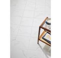 Carrara White Porcelain Wall and Floor Tile - 13 x 13 in.
