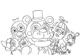 Animatronic da stampare e colorare. 55 Desenhos Do Animatronics Anomatronicos Para Colorir