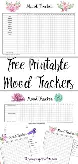 Free Printable Mood Tracker 4 Different Mood Tracker Charts