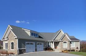 Exposed ceiling, luxury vinyl floor walkout basement. Craftsman 3 Bedroom Plan Rustic Details Walkout Basement