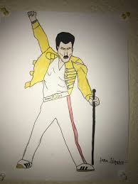 Limited edition of 100 signed prints in each size. Just Drew The Late Legend Himself Freddie Mercury The Lead Singer Of Queen Drawing