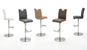 .und drehbar, barhocker durable m6 edelstahl gebürstet schwarz, höhenverstellbare barstühle und weitere. Barstuhl Alesi Weiss Kunstleder Hohenverstellbar