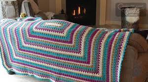 Learn how to crochet the cross bobble blanket with cross double crochet and bobble stitches! Large 5 Color Crochet Blanket Pattern Allfreecrochet Com