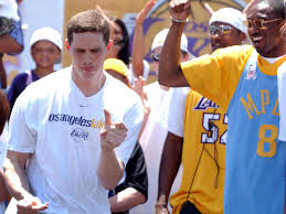 Chance held up one of curry's infamous white sneakers to his ear, and it looked like a lot of fun. Lakers Profile Mark Madsen The Mad Dog Silver Screen And Roll