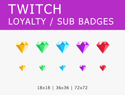 Twitch Sub Badges Gems In 2021 Twitch Badge Twitch Channel