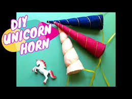 Cut out the horn shape and the ear shape. Make Your Own Unicorn Horn Diy Craft Youtube