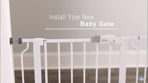 It can be safely secured at the top or bottom of a staircase (bonus points, it can be stained to match your banister) and it folds open so it's better for an area with a tight. Regalo Baby Easy Step Extra Wide Pressure Mount Baby Gate 1164 Youtube