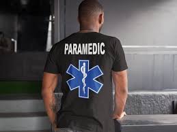 Paramedic T-shirt Star of Life Back With Text Front & Back - Etsy New  Zealand