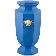 Versace Home Gorgona Pop Vase Versace Home Blue Home Decor Versace Home Decor