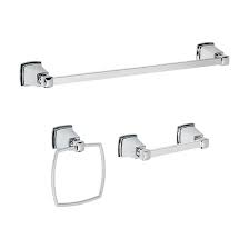 Shop for shop all bath accessories in bathroom accessories. Moen Bathroom Accessory Set Boardwalk 3 Piece Chrome Y3233ch Rona