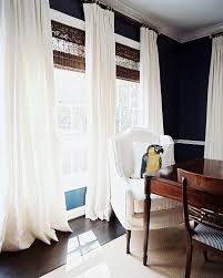 Black And White Drapes Bedroom Pin By Carol Cooper On Windows Curtain Drape Blind Curtains With Blinds Curtains Living Room Woven Wood Blind
