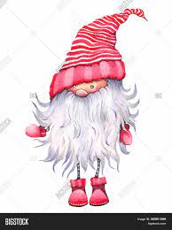 Välj mellan den traditionella tomten i trä, tomtar med häftiga. Christmas Cartoon Elf Image Photo Free Trial Bigstock