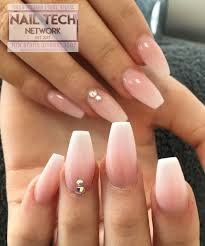 Laza 24pcs ombre nails ballet coffin full cover glitter gradient color medium acrylic nail kits sets for daily use buy online in isle of man at isleofman desertcart com productid 183355421. 60 Lovely Summer Nail Art Designs Gravetics Welcome To Blog Rhinestone Nails Nails Ombre Acrylic Nails