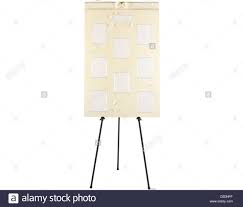 Wedding Seating Plan Board On Stand With Blank Spaces For