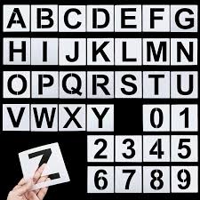 Each of these letters is used in less than one percen the letters of the alphabet that are used least frequently in the english language a. Buy Manbl 36 Pcs Alphabet Letter Stencils For Painting On Wood 4 Inch Reusable Plastic Letter And Number Stencils Templates For Wall Wood Chalkboard And Diy Craft Online In Turkey B08ll89fmv