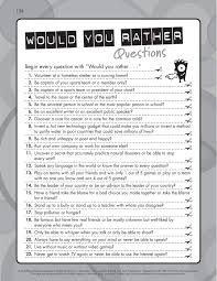 Free Download Would You Rather Questions From Building Everyday Leadership In All Kids An El Elementary Curriculum Student Leadership Educational Leadership