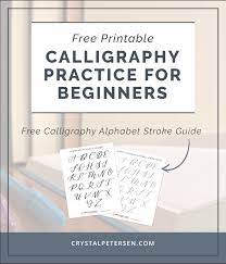 One of leading categories in calligraphy practice sheets printable free is wallpapers. Free Calligraphy Alphabet Printable Crystal Petersen