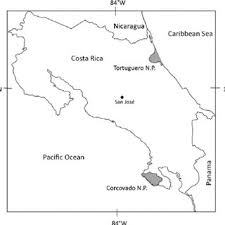 The park was established on october 24, 1975. Map Of Costa Rica Showing Locations Of Corcovado National Park On The Download Scientific Diagram