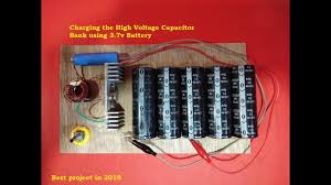 The lm311 is a bit special, since the output can only sink current, however this. Charging The High Voltage Capacitor Bank Using 3 7v Battery Capacitor As Dim Lights Battery Youtube