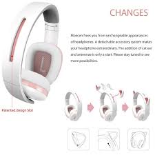 Amazon Com Cat Ear Headphones For Girls Censi Cat Headphones Wireless Over Ear Bluetooth Headsets With Mic For Cat Headphones Headphones Wireless Headphones