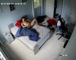 Spy - Latin College Guy jerking off in bed on ipcam - ThisVid.com