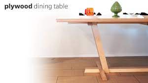 In this video, you get to see how to cut up the pieces to construct your own lathe from plywood. Diy Dining Table Made From Plywood Woodworking Youtube