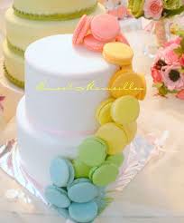 Macarons Cascading Wedding Cake Cake Macaron Cake Macaroon Cake