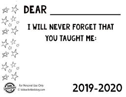 It's also very simple in design so it will look good on any color paper and it makes it easy for you to add your own. Virtual Teacher Appreciation Week 2021 With Free Downloads Kids Activities Blog
