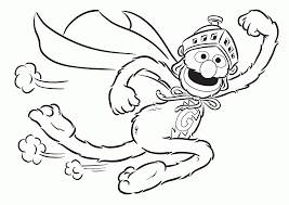 Grover as a clumsy waiter. Grover Coloring Page Coloring Home