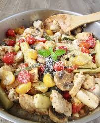 Italian Chicken Zucchini Mushroom Skillet Eat Dessert Snack Recipe Healthy Italian Recipes Healthy Recipes Food