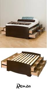 South shore soho full mates bed (54'') with 3 drawers, multiple finishes. 12 Drawer Tall Platform Storage Bed Queen Prepac Storage Bed Queen Storage Bed Coastal Bedrooms