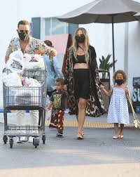 The proud mother posted what. Chrissy Teigen Rocks Crop Top Shows Baby Bump While Shopping With Kids Hollywood Life