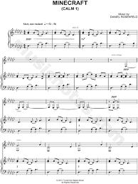 C418 Minecraft Calm 1 Sheet Music In Gb Major Transposable Download Print Piano Sheet Music Sheet Music Flute Sheet Music