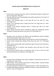 Tengok contoh yg mpm bagi dlm manual calon yang disediakan. Analisa Soalan Stpm Penggal 1 2 3 Soalan Stpm 2013 2019