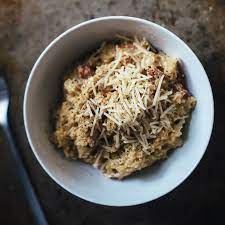 Quinoa Carbonara Recipe Recipe Recipes Gluten Free Eating Carbonara Recipe