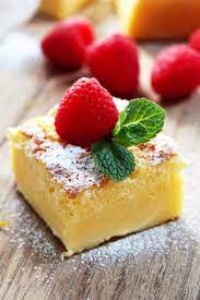 Lemon Magic Cake This Simple Sweet And Sour Cake Really Deserves Its Name Magic Desserts Dessert Recipes Lemon Desserts