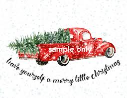 All artwork created at 300dpi, and prints crystal clear. 5 Free Vintage Truck Christmas Printables The Happy Housie