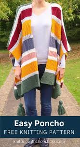 If you want to have one for yourself or as a gift, the button poncho free knitting pattern is very simple and easy to follow. Watercolor Free Poncho Knitting Pattern Knitting With Chopsticks