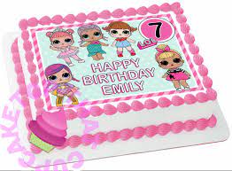 Unbox 20 surprises including lol surprise omg present surprise fashion doll, miss glam. 12 95 Aud Lol Dolls Premium Edible Rectangle Square Cake Topper Birthday Images 216 Ebay Home Ga Lol Doll Cake Birthday Decorations Funny Birthday Cakes