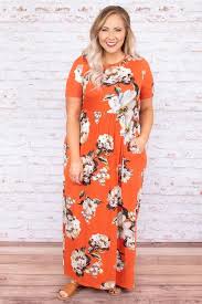 Southern Sweet Maxi Dress Orange In 2020 Plus Size Boutique Dresses Plus Size Maxi Dresses Maxi Dresses Summer Casual