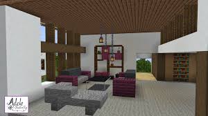 Now that is a seriously nice villa, i wonder how much would it cost to build this in real. Minecraft Modern Living Room Minecraft Living Room Family Room Furniture Couch Chair Tv Computer