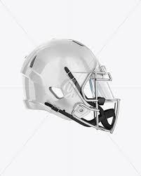 Download American Football Helmet Mockup Side View In Apparel Mockups On Yellow Images Object Mockups