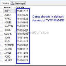 Microsoft Sql Server Tutorials T Sql Date Format With Convert