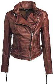 Muubaa Leather Flax Biker Jacket In Burnet Clothes Fashion My Style