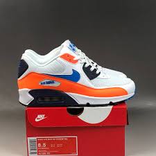 And it's what really sets the air max 90 apart from the other most popular air max retro releases, including the air max 93, 95, and 97. Nike Air Max 90 White Total Orange Midnight Navy Photo Blue For Sale Fitforhealth