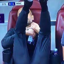 Guardiola's ascent from barcelona b head coach to uefa champions league winner took place could pep do it without messi? Suvan On Twitter Pep Guardiola Bald Fraud A Thread