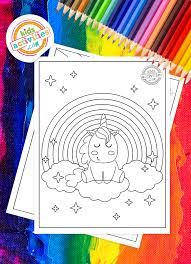 Hard rainbow unicorn coloring pages. Free Printable Unicorn Rainbow Coloring Pages For Kids